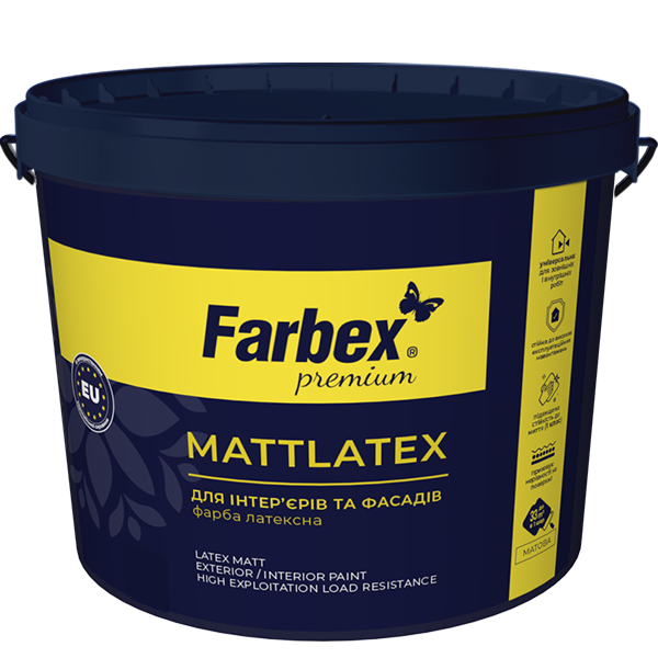 Фарба латексна «Mattlatex» Farbex